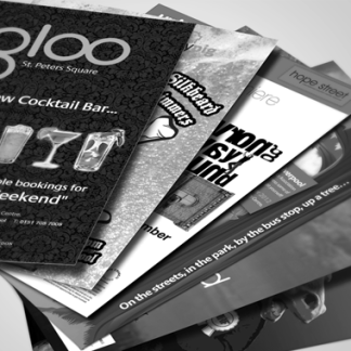 Black & White Flyers & Leaflets